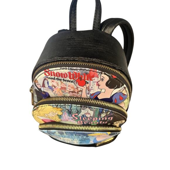 Loungefly Disney Parks Princess Trio Mini Backpack Cinderella Snow White Beauty - Picture 2 of 12